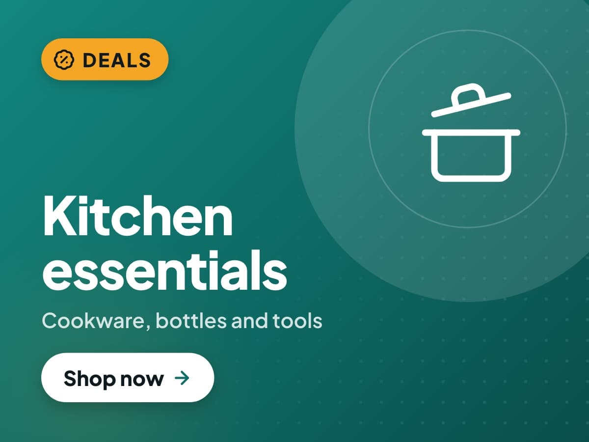 Kitchen essentials: Cookware, bottles and tools
